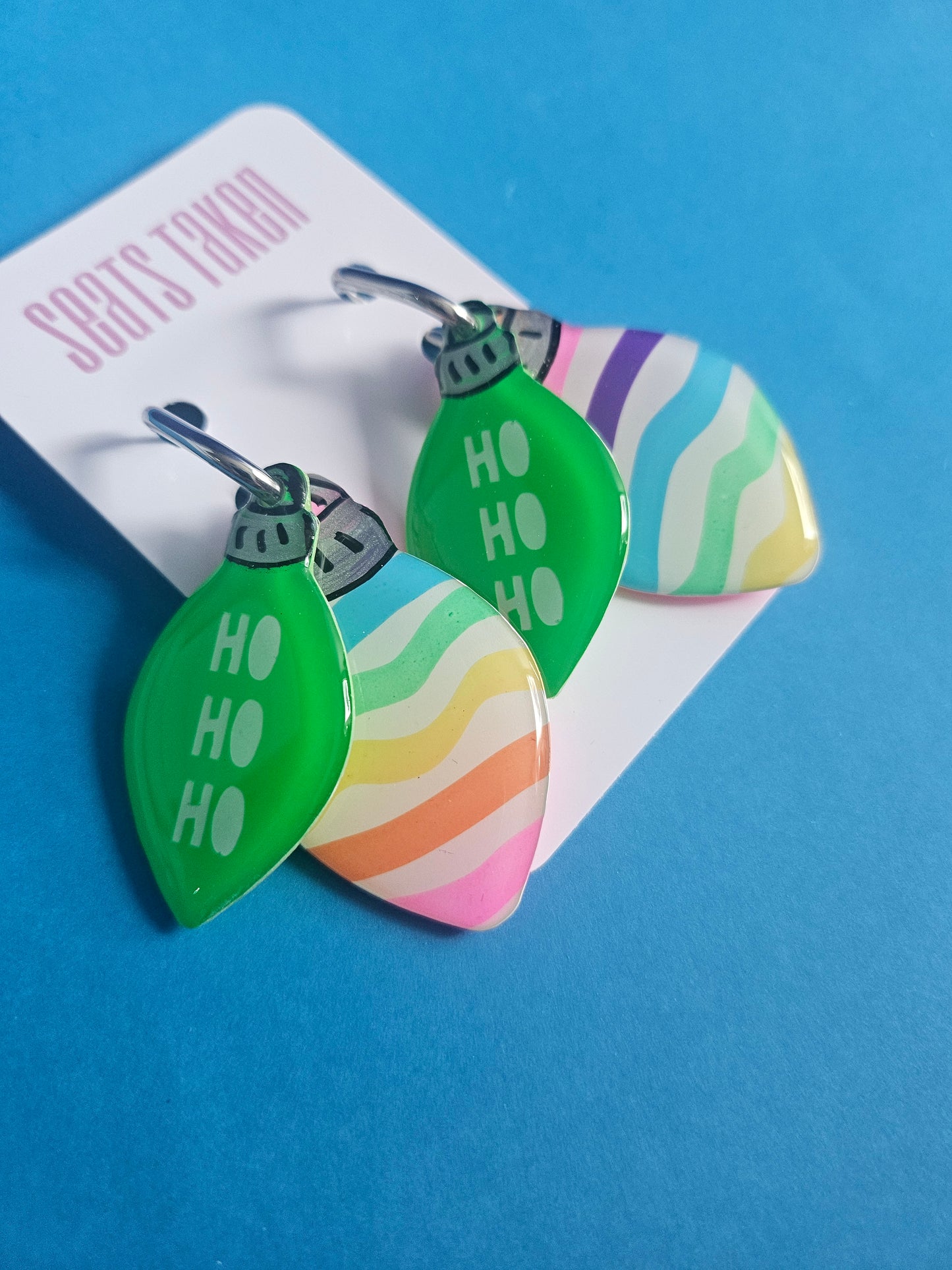 Ho,ho,ho hoop dangles set