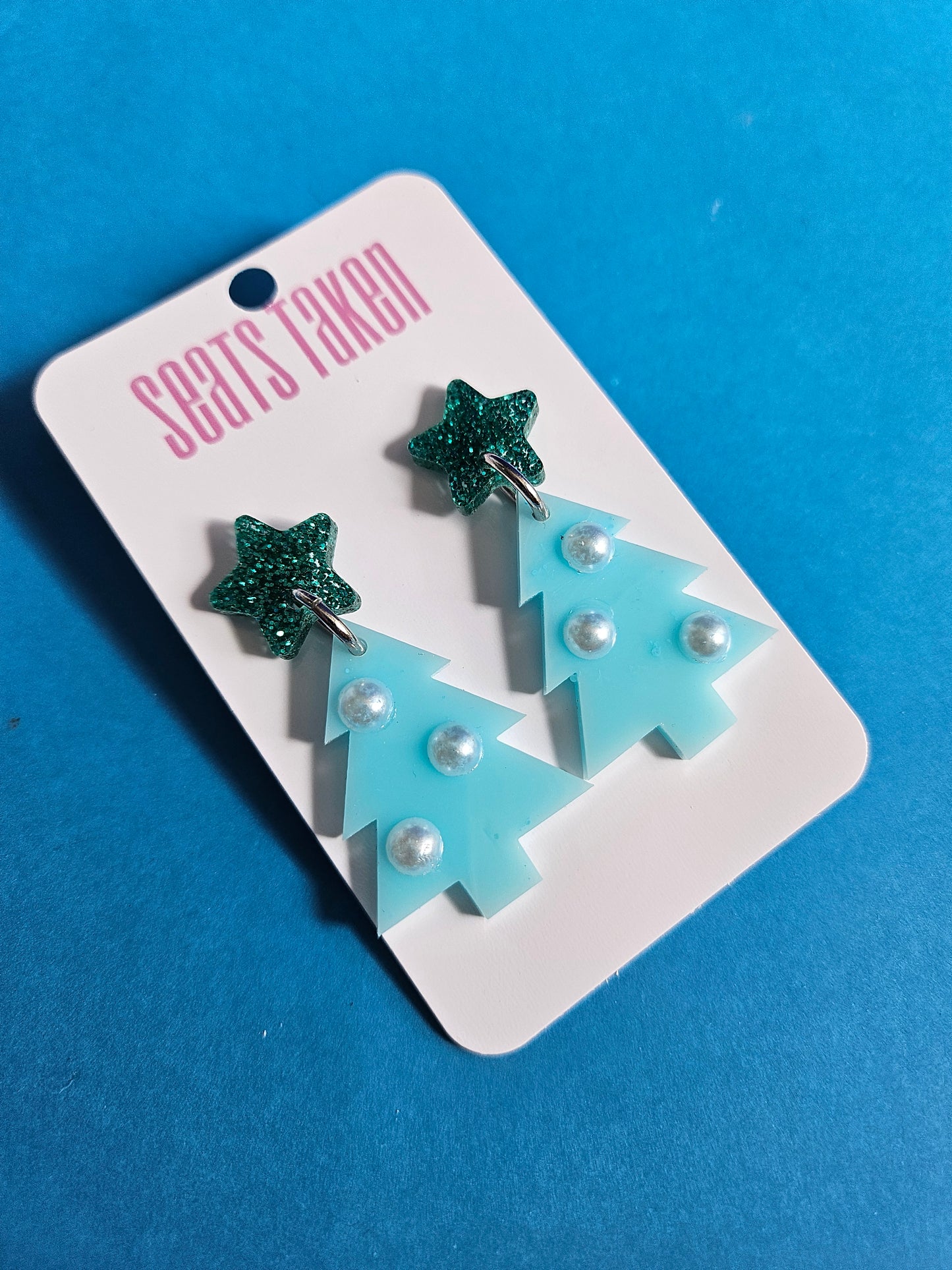 Aqua Christmas trees style 1