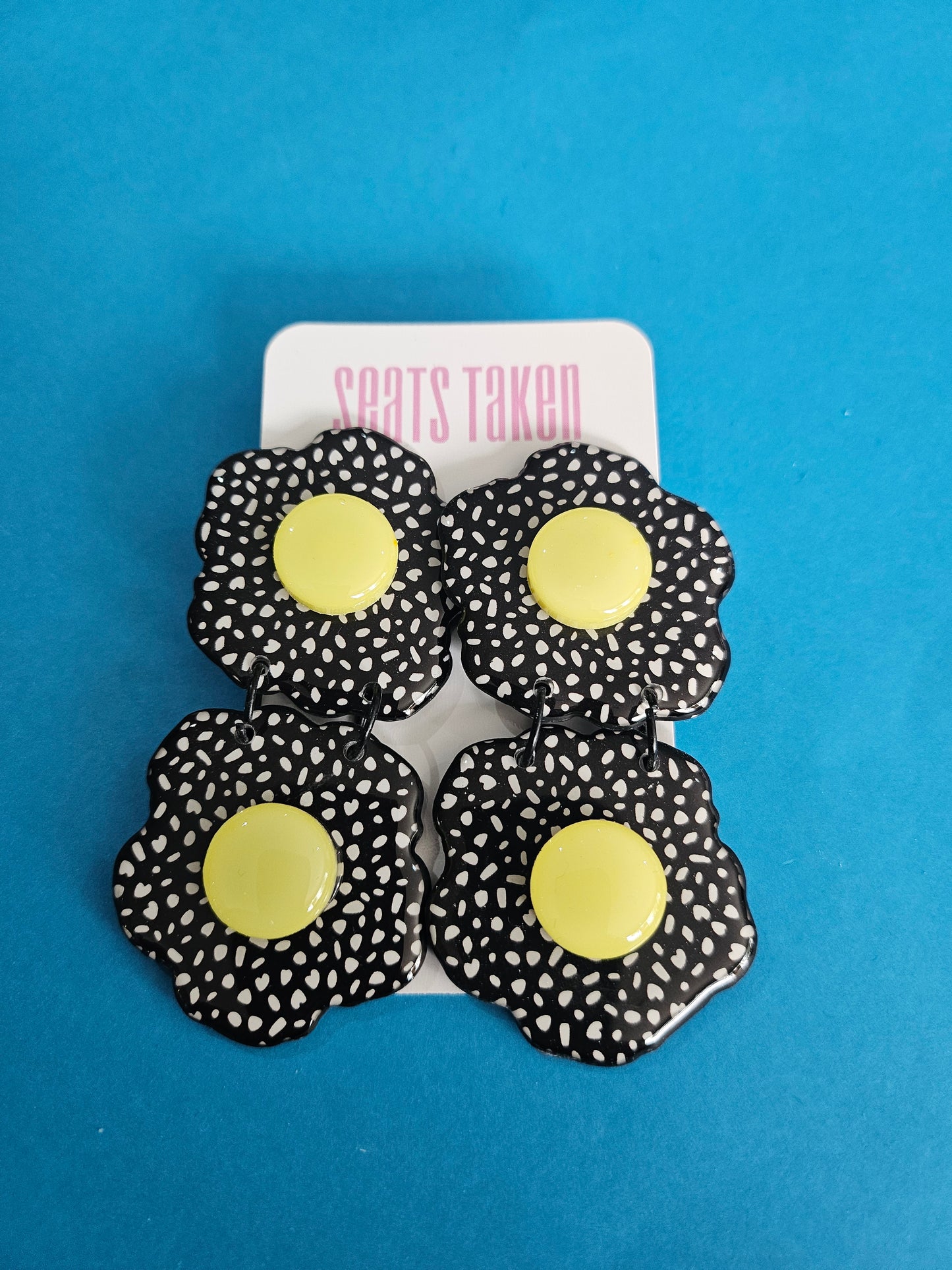 Giant floral double dangles