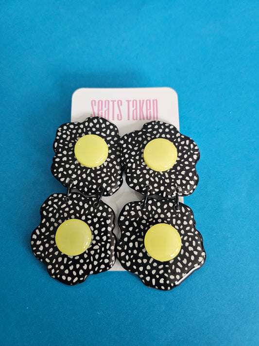 Giant floral double dangles