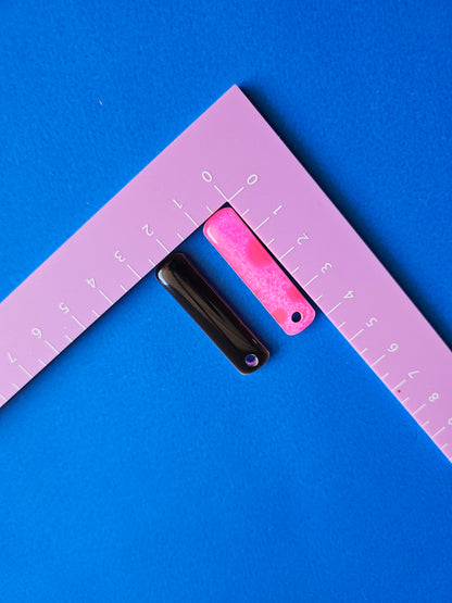 Neon pink shtick snacks