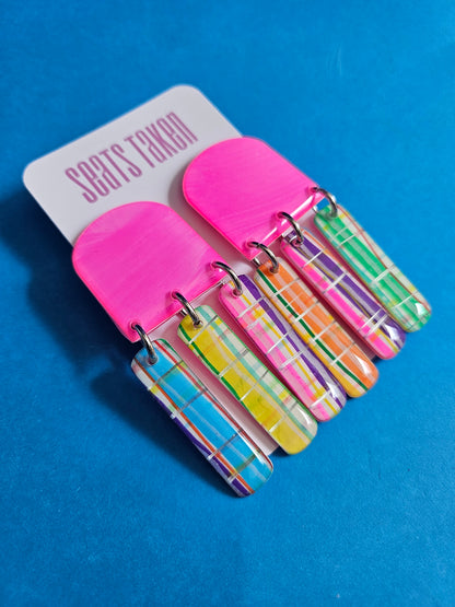 Jolene jelly candy stripe dangles