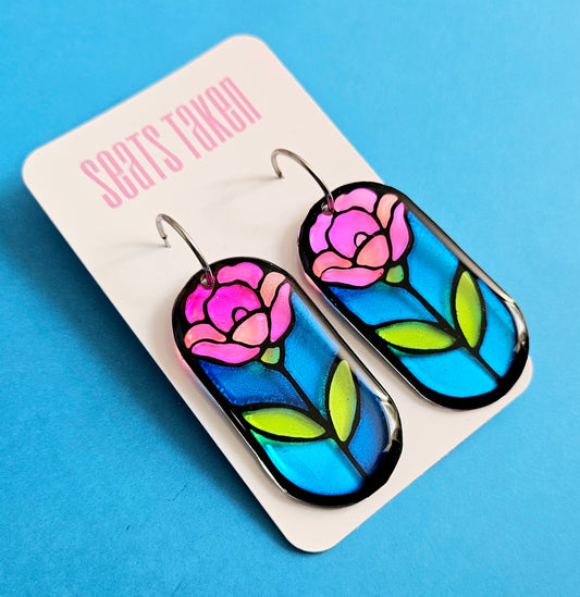 Glass garden dangles