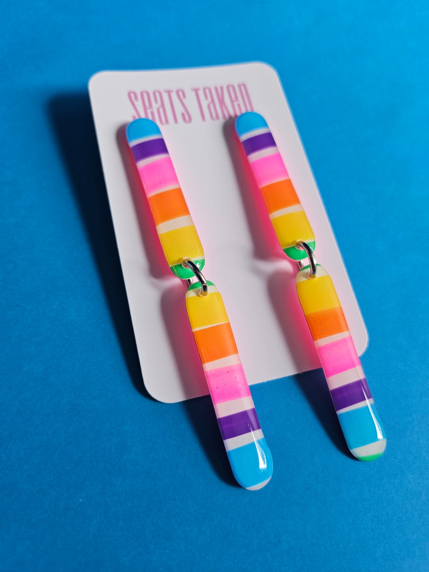 Candy stripe sticky dangles