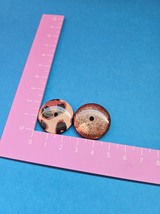 Leopard/copper reversible donut snacks (suitable for 2.5cm hoops)